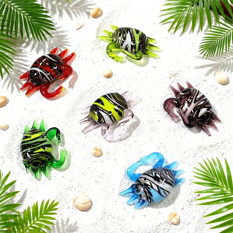 Marine Aquarium Mini - Handmade Cute Mini Glass Crab Figurine