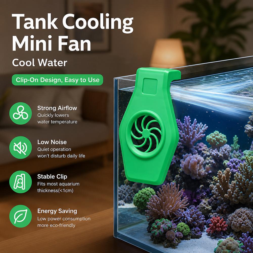 Aquarium Cooling Fan Mini Clip - Marine Aquarium Mini 评论和价格