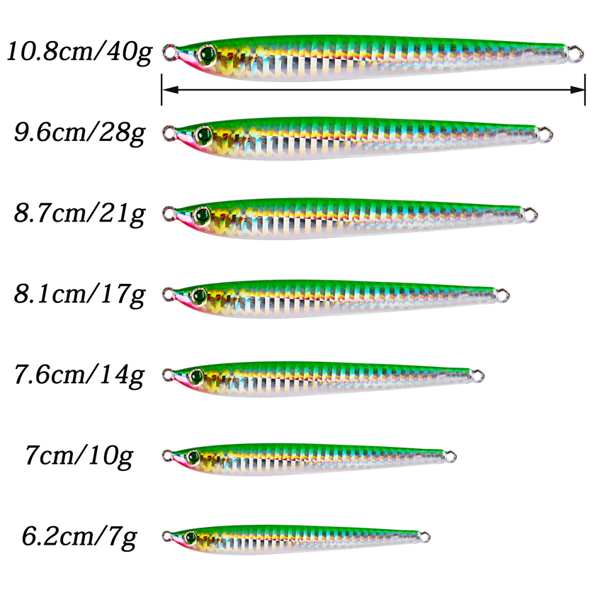 10pcs/lot Metal Casting Jigs 7 - Marine Salt Mix 评论和价格