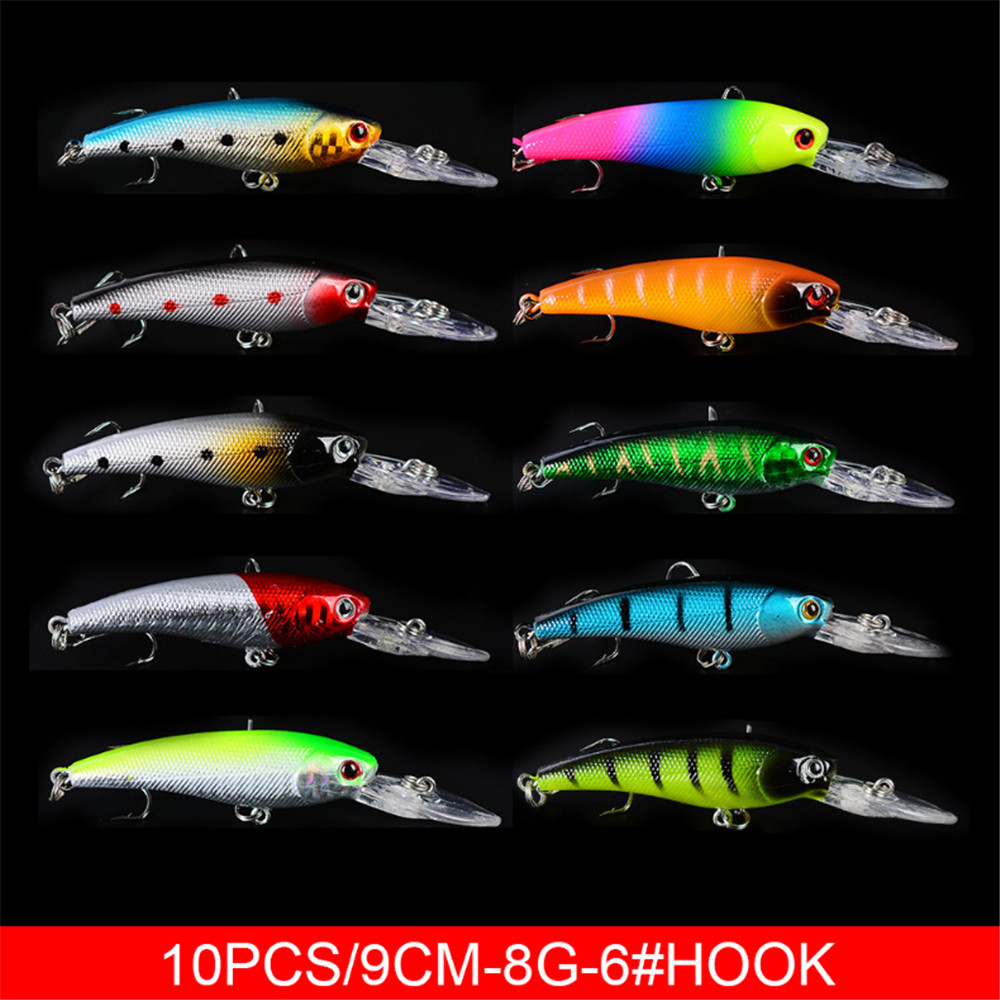 20pcs/lot Minnow Fishing Lures - Marine Salt Mix 评论和价格