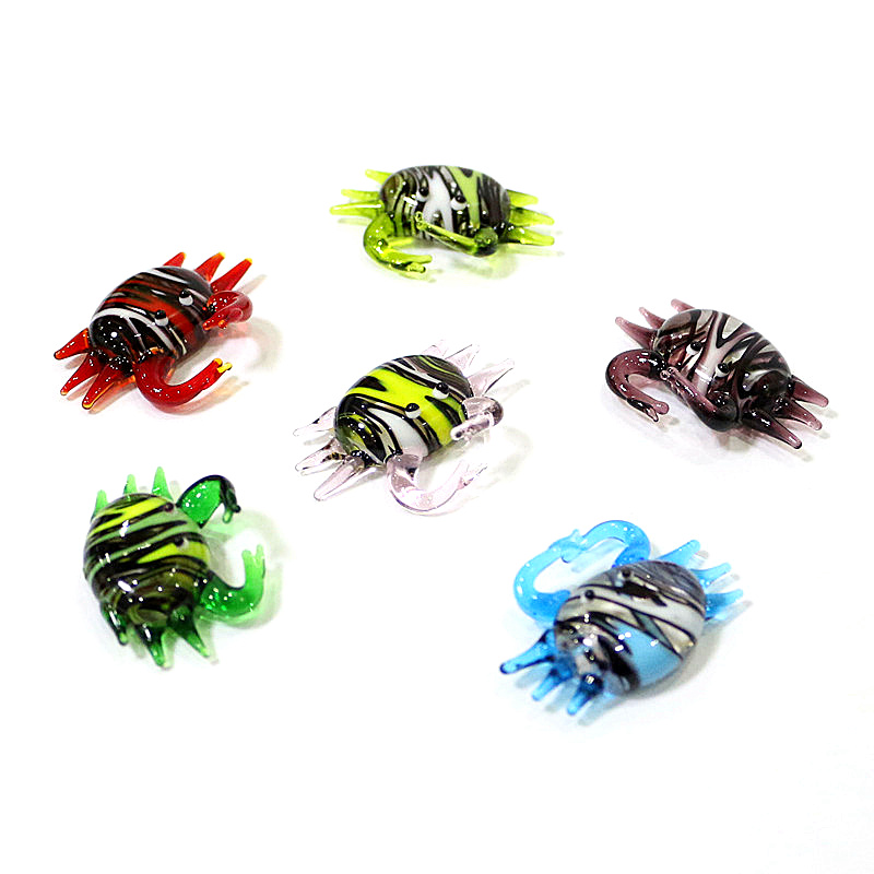 Handmade Cute Mini Glass Crab  - Marine Aquarium Mini 评论和价格