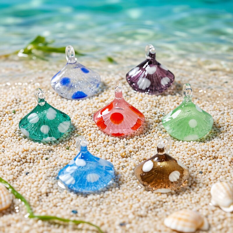 Colorful Mini Sea Shell Charm  - Marine Aquarium Mini 评论和价格